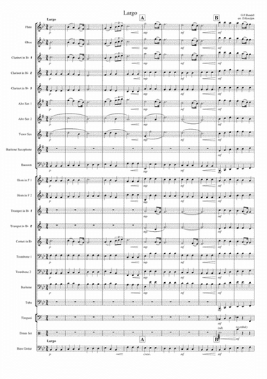 G. F. Handel - Ombra mai fu - Largo from Xerxes - Concert band (arr. David Kocijan)