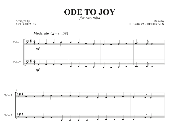 Ode to Joy (arr. Art.o Artaud)