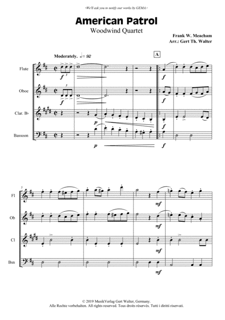 American Patrol (arr. Gert Th. Walter)