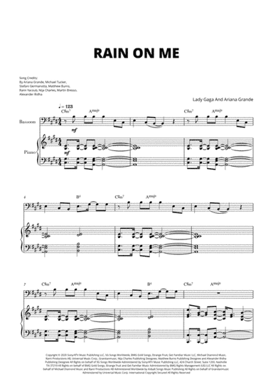 Rain On Me (arr. Cadenza Editions)