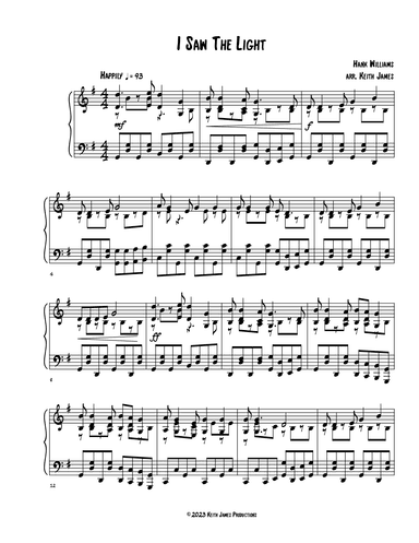 I Saw The Light (arr. Keith James)