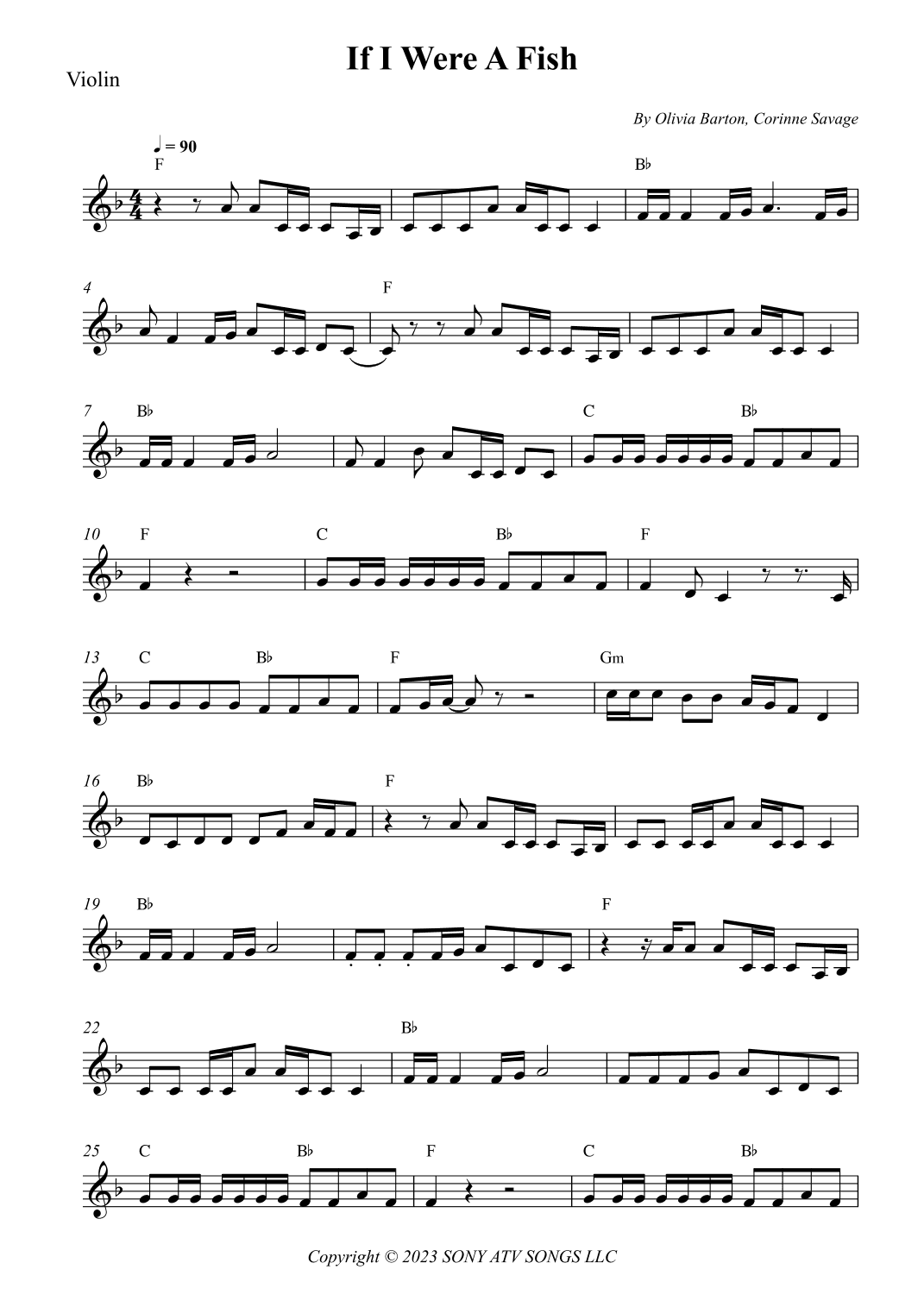 If I Were A Fish (arr. Wesley S. SIlva)