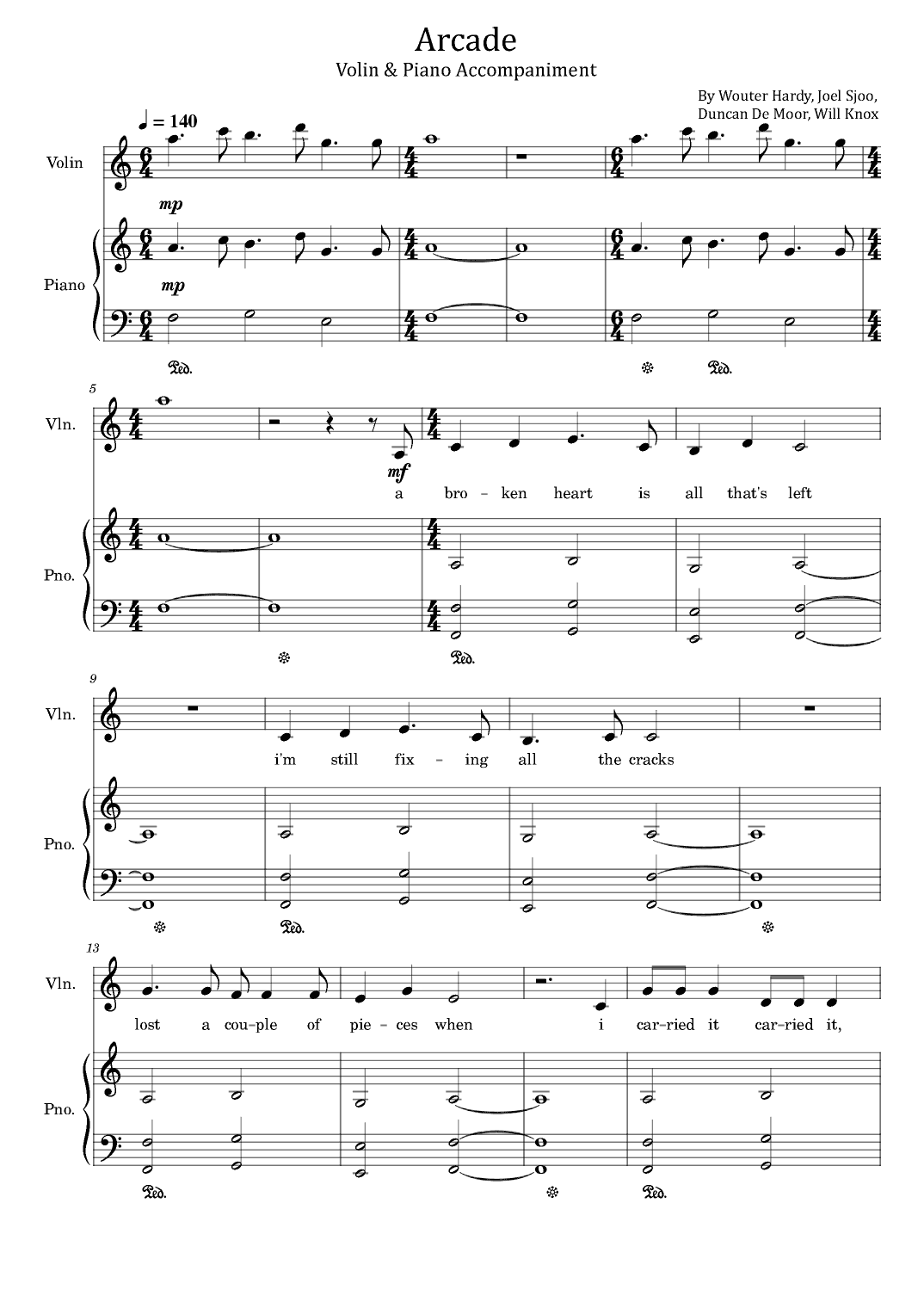 Arcade (arr. poon)