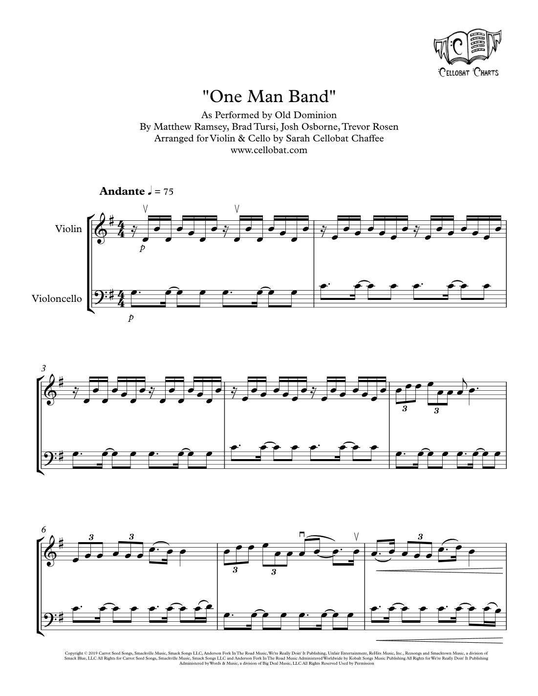 One Man Band (arr. Sarah Cellobat Chaffee)