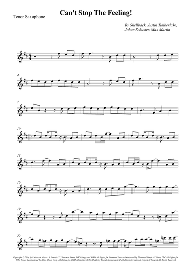 Can't Stop The Feeling! (arr. Wesley S. SIlva)