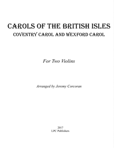 Carols of the British Isles For Two Violins (arr. Jeremy Corcoran)