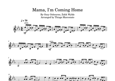 Mama, I'm Coming Home (arr. Thiago Marconato)
