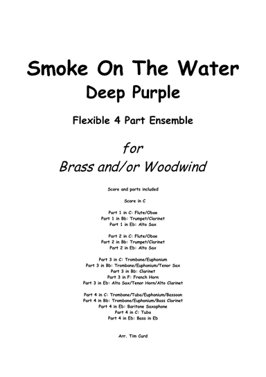 Smoke On The Water (arr. Tim Curd)