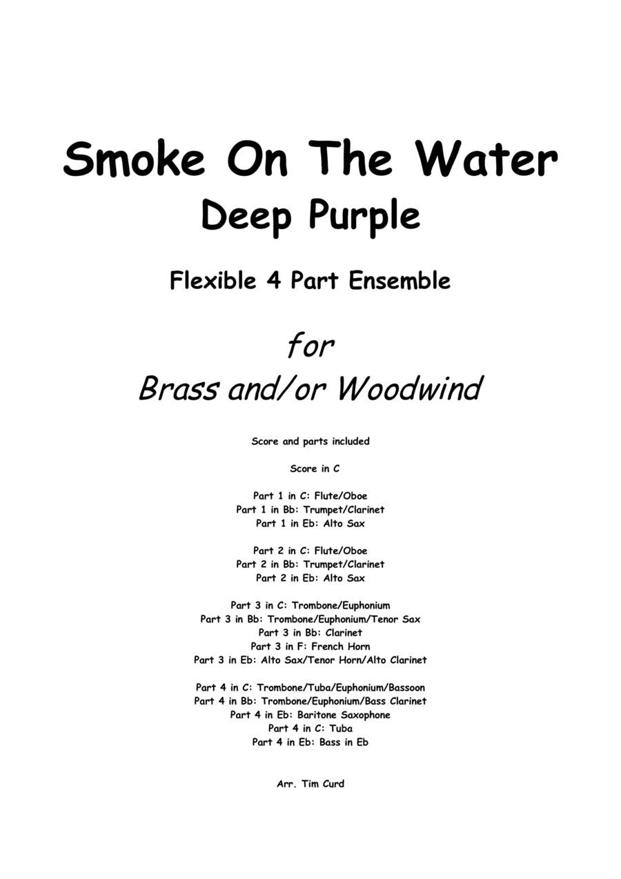 Smoke On The Water (arr. Tim Curd)