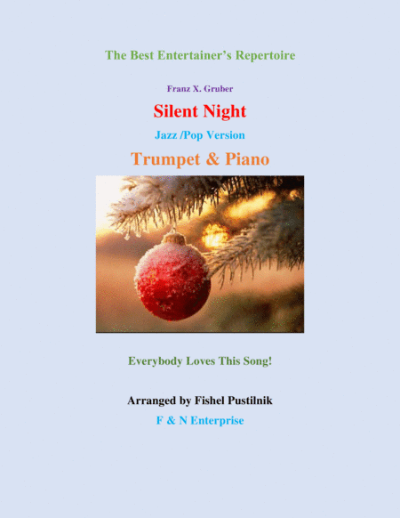 "Silent Night" for Trumpet and Piano-Jazz/Pop Version (arr. Fishel Pustilnik)
