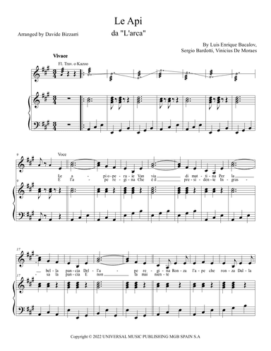Le Api (arr. Davide Bizzarri)