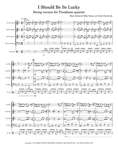 I Should Be So Lucky (arr. Colin Strudwick)