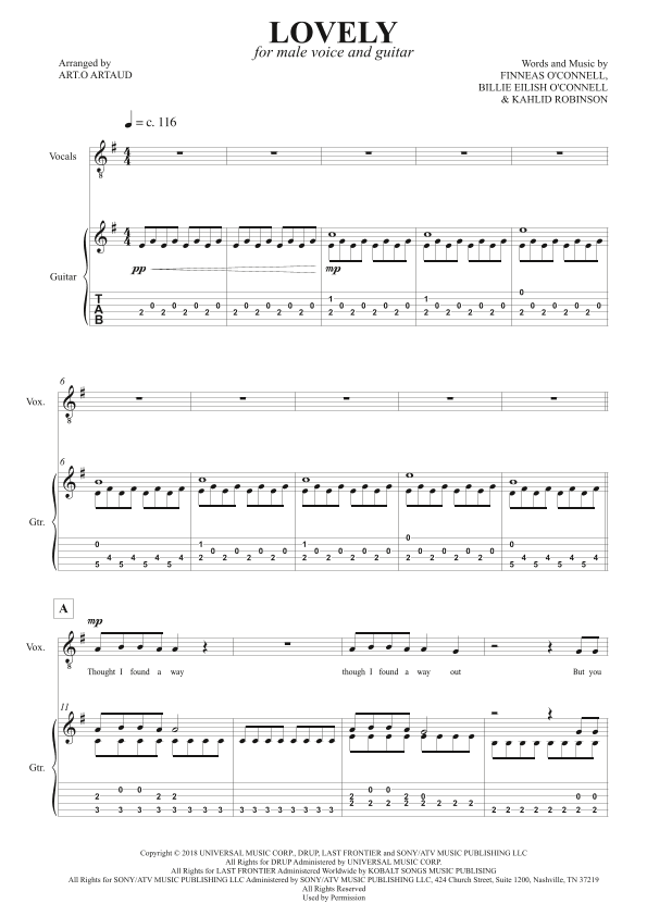 Lovely (arr. Art.o Artaud)