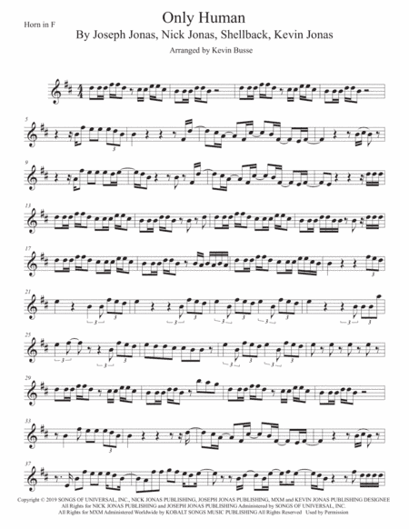 Only Human (arr. Kevin Busse)