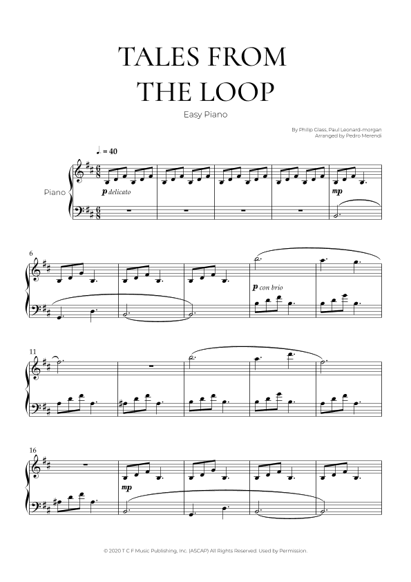 Tales From The Loop (arr. Pedro Merendi)