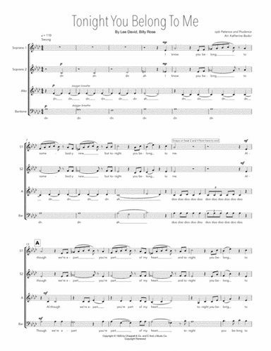 Tonight You Belong To Me (arr. Katherine Bodor)
