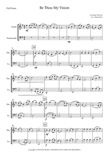 Be Thou My Vision (arr. Fabio Britto)