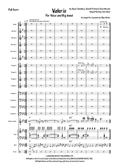Valerie (arr. Rhys Parker)