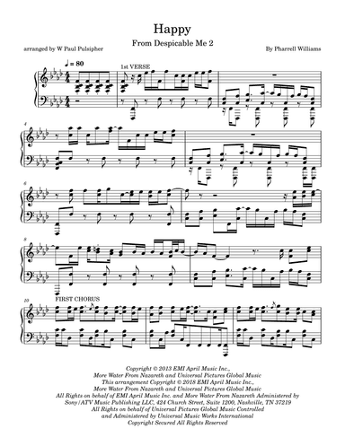 Happy (arr. W Paul Pulsipher)