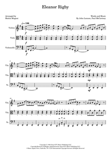 Eleanor Rigby (arr. Mattia Mugnai)