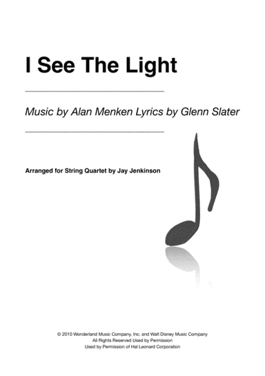 I See The Light (arr. Jay Jenkinson)