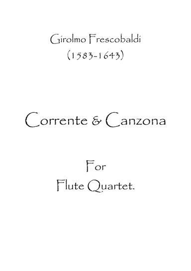 Corrente & Canzona (arr. Spencer Bundy)