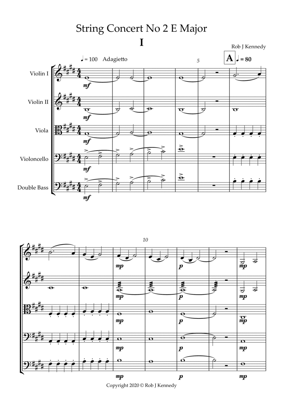 String Concerto No.2 - 1st movement - E Major