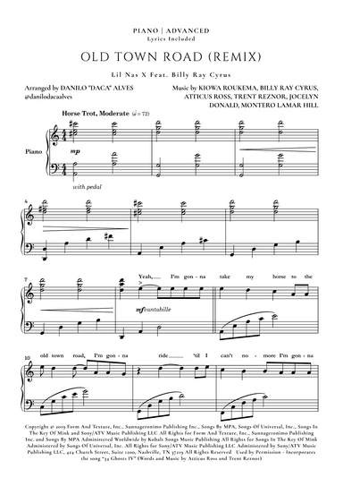 Old Town Road (remix) (arr. Danilo "Daca" Alves)