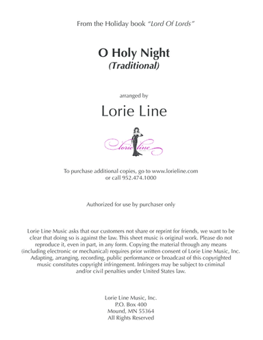 O Holy Night (arr. Lorie Line)