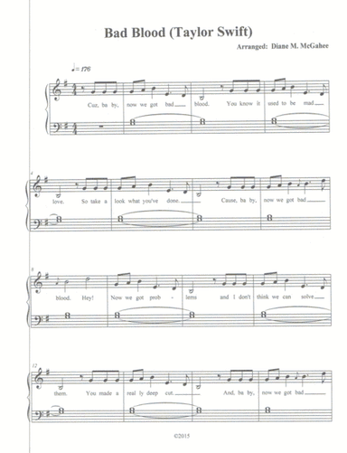 Bad Blood (arr. Diane M. McGahee)