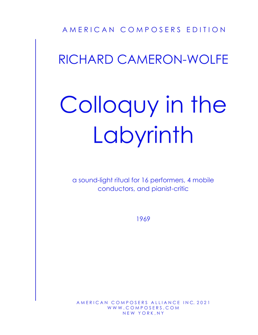 [Cameron-Wolfe] Colloquy in the Labyrinth