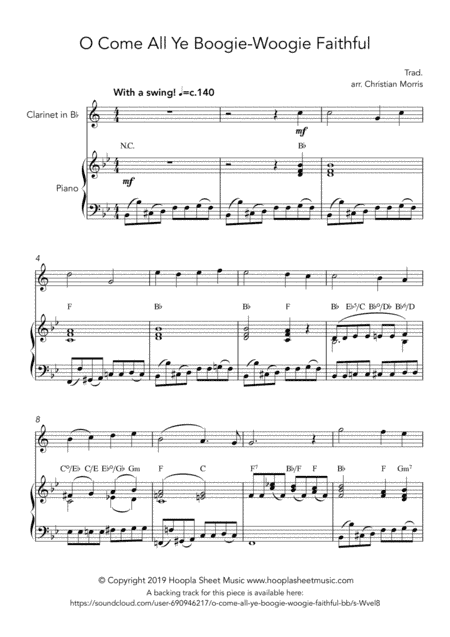 O Come All Ye Boogie-Woogie Faithful (arr. Hoopla Sheet Music)