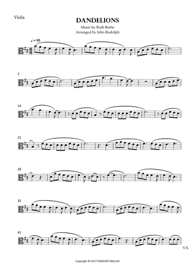 Dandelions (arr. John Rudolph)