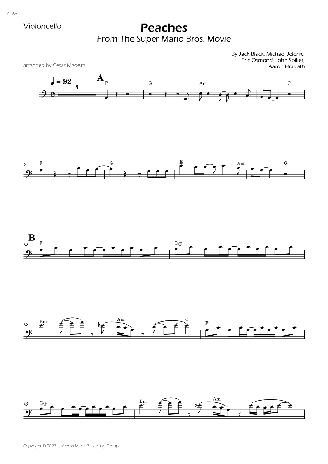 Peaches (arr. César Madeira)