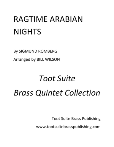 Ragtime Arabian Nights (arr. Bill Wilson)