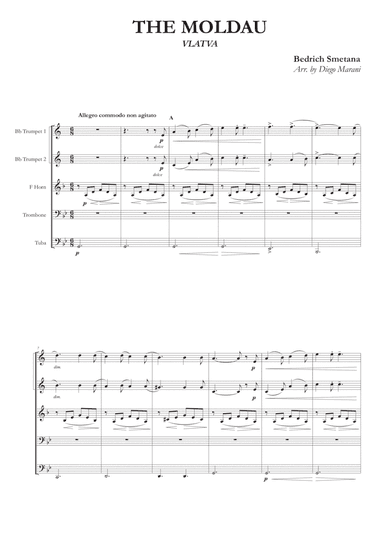 The Moldau for Brass Quintet (arr. Diego Marani)