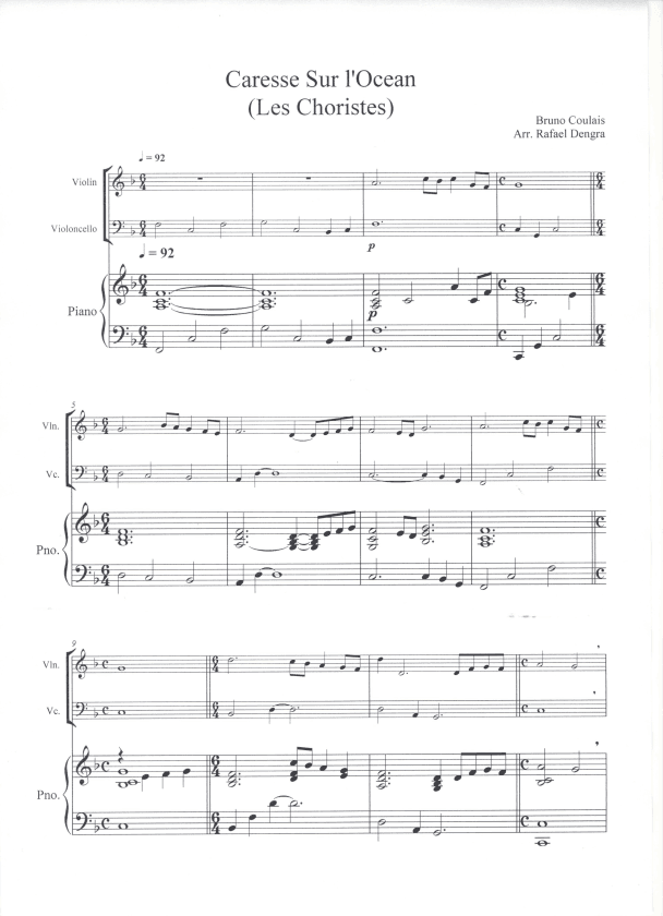 Caresse Sur L'océan (arr. Rafael Dengra)