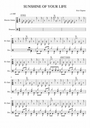 Sunshine Of Your Love (arr. Jingleman)