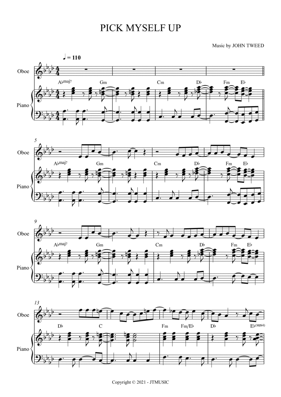 Pick Myself Up for Oboe and Piano