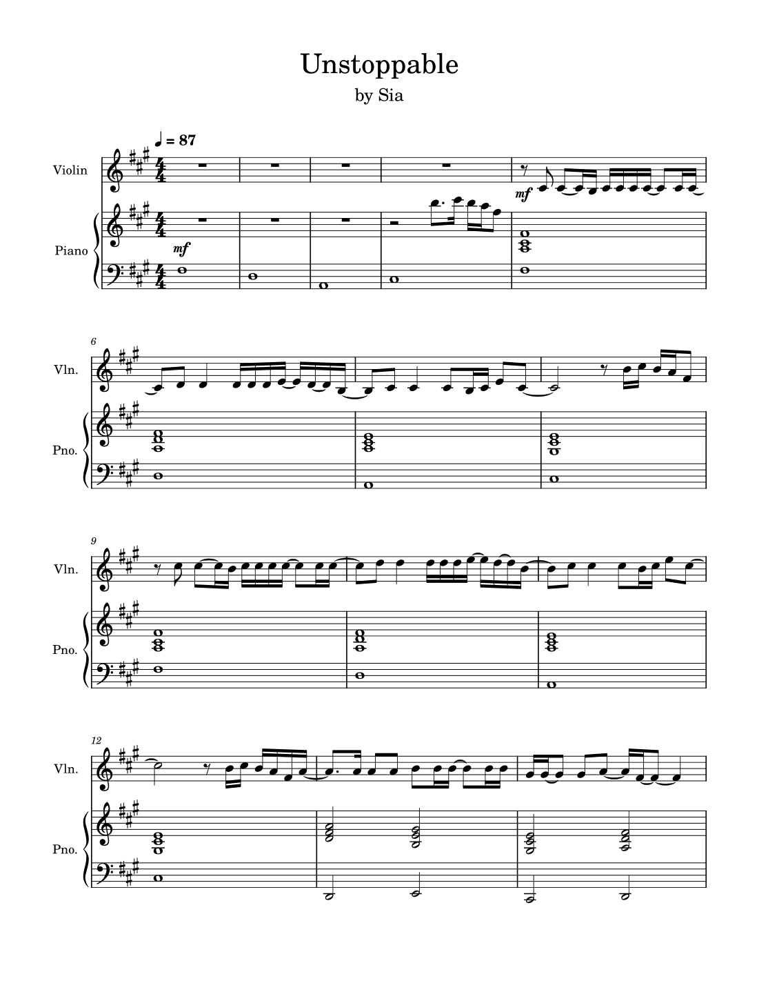 Unstoppable (arr. Anya Alston)