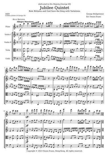 Jubilee Quintet (arr. Owain Evans)