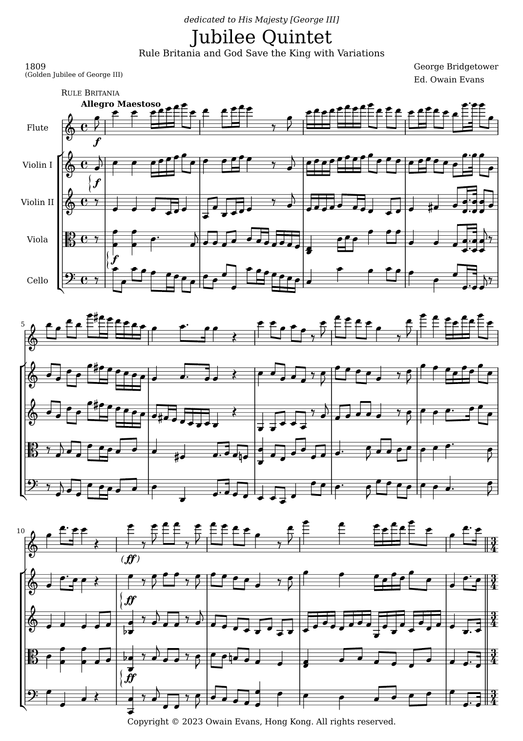 Jubilee Quintet (arr. Owain Evans)