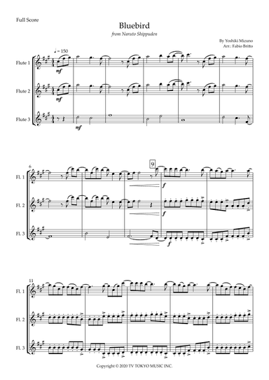 Ikimono Gakari's Blue Bird (arr. Fabio Britto)