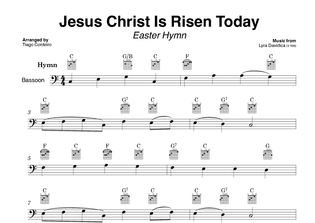 Jesus Christ Is Risen Today (arr. Tiago Cordeiro)