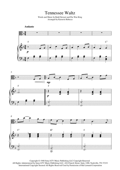 Tennessee Waltz (arr. Kaiserin Rebecca)