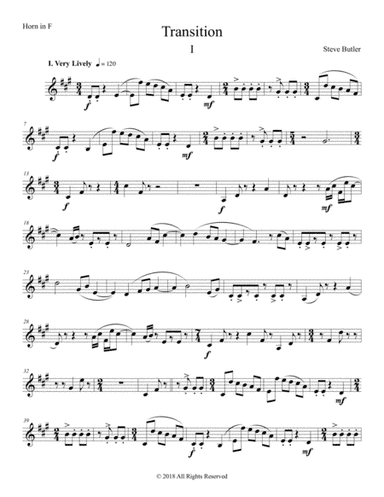 Transition I Part: Horn F