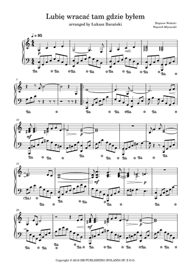 Lubie Wracac Tam Gdzie Bylem (arr. Łukasz Barański)