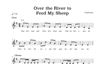 Over the River to Feed My Sheep (arr. Riverside Guitar School)