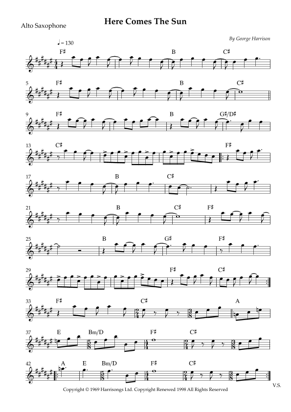 Here Comes The Sun (arr. Wesley Souza Silva)