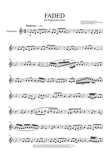 Faded (arr. Ellen Macpherson)